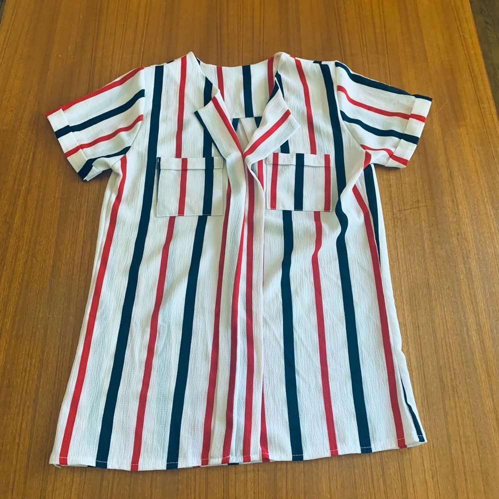 Vintage Striped Blouse